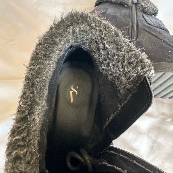 Simply Vera Black Wedge Booties, Women’s 8M - Picture 6 of 8